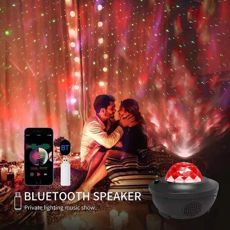 Starry Sky Projector With Bluetooth Speaker For Home Decor