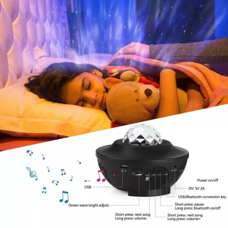 Starry Sky Projector With Bluetooth Speaker For Home Decor