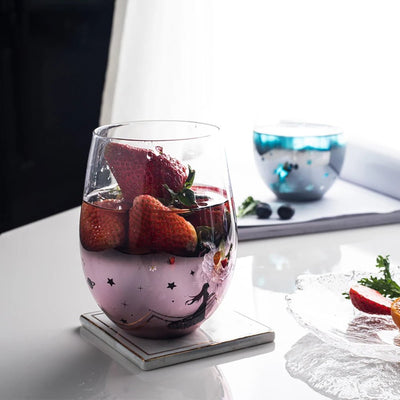 Starry Sky Glass Colorful Lead-Free Cocktail Beverage Cup