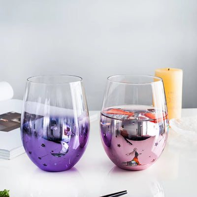 Starry Sky Glass Colorful Lead-Free Cocktail Beverage Cup