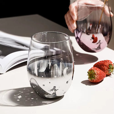 Starry Sky Glass Colorful Lead-Free Cocktail Beverage Cup