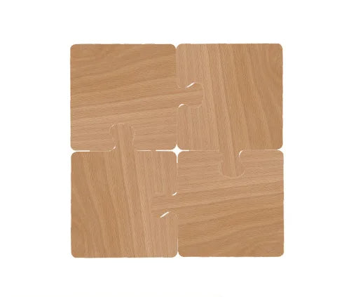 Rustic Walnut Wood Coaster Heat Resistant Durable Table Protector