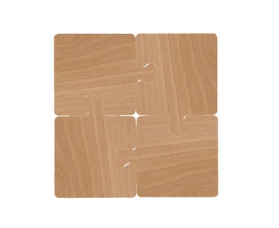 Rustic Walnut Wood Coaster Heat Resistant Durable Table Protector
