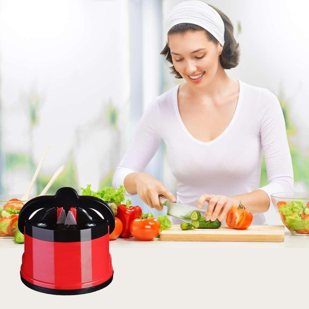 Suction Base Knife Sharpener Tool For Easy Blade Sharpening