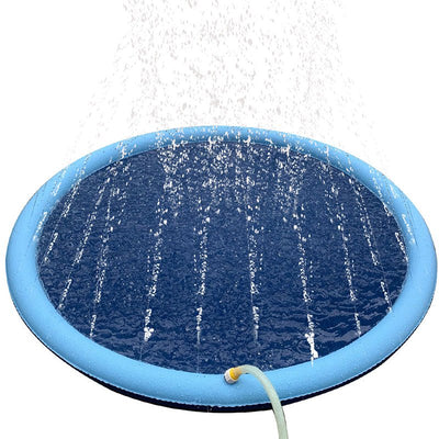 Dog Sprinkler Pad Cooling Water Play Mat For Summer Fun