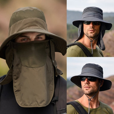 Summer Sun Hat With Removable Outdoor Visor For UV Protection