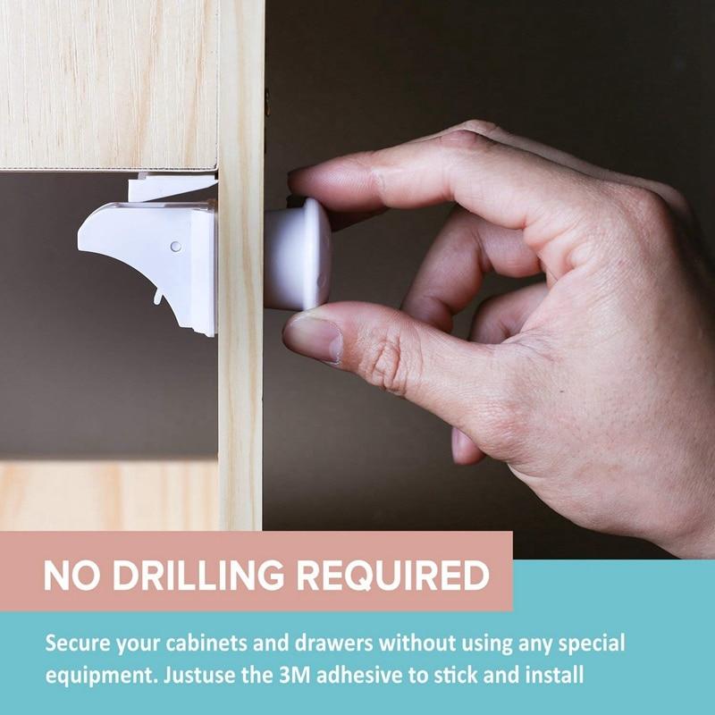 Super Magnet Cabinet Safety Lock For Childproof Secure Storage
