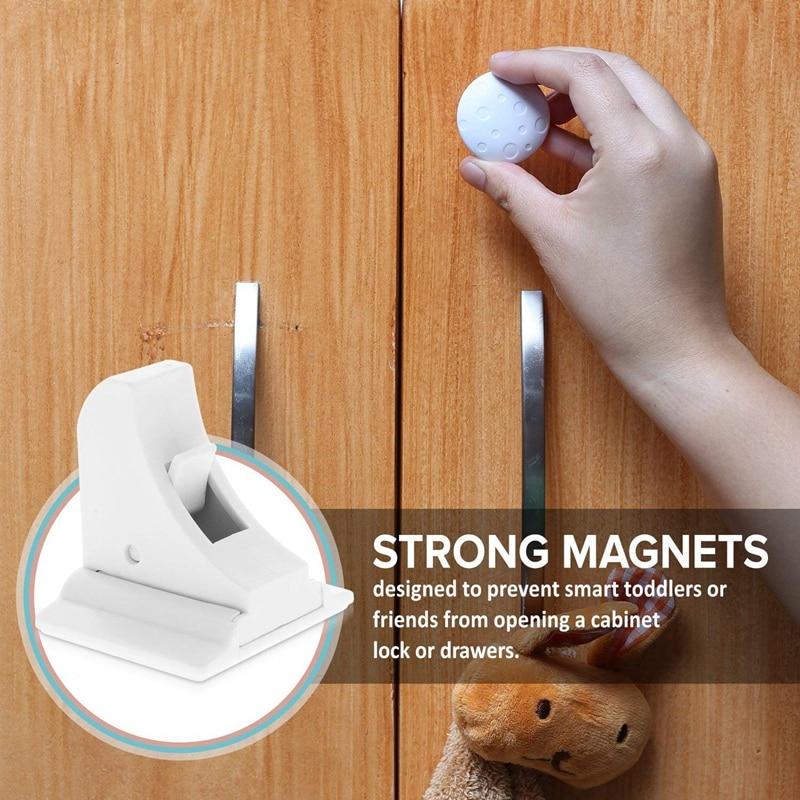 Super Magnet Cabinet Safety Lock For Childproof Secure Storage