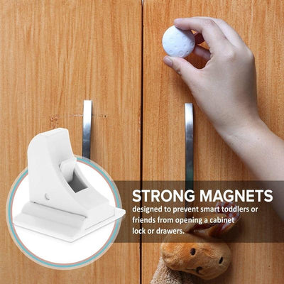 Super Magnet Cabinet Safety Lock For Childproof Secure Storage