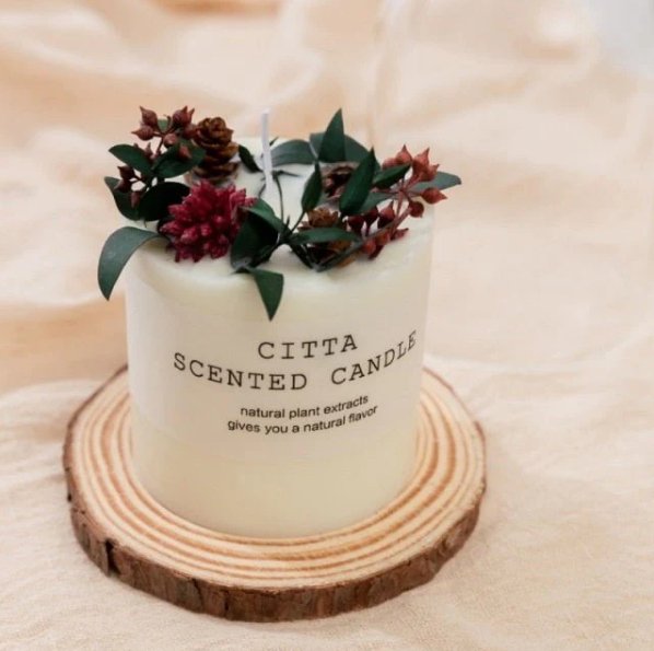 Soy Wax Scented Candle Romantic Aromatherapy Pillar Candle