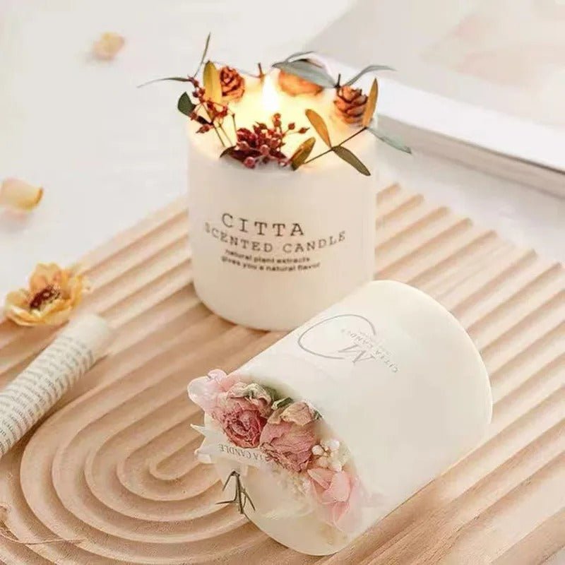 Soy Wax Scented Candle Romantic Aromatherapy Pillar Candle