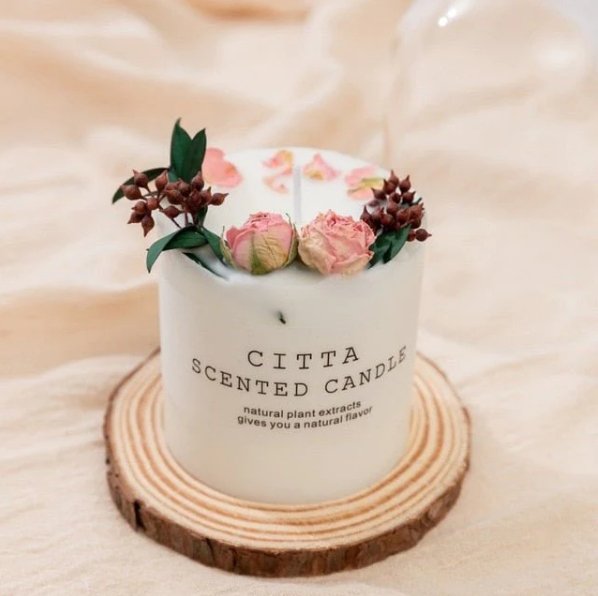 Soy Wax Scented Candle Romantic Aromatherapy Pillar Candle