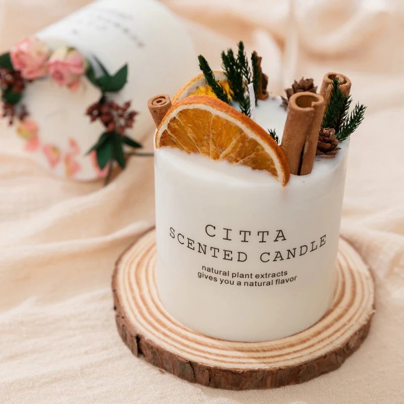 Soy Wax Scented Candle Romantic Aromatherapy Pillar Candle