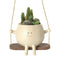 Swing Face Hanging Planter Resin Succulent Pot For Indoor Outdoor Decor