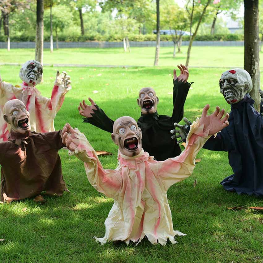 Swing Halloween Voice Control Ghost Decoration Outdoor Prop