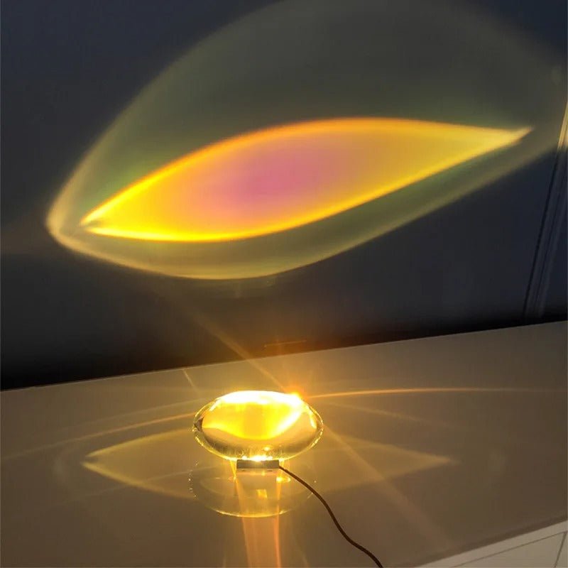 LED Crystal Table Lamp Small Aura Night Light For Bedroom Decor