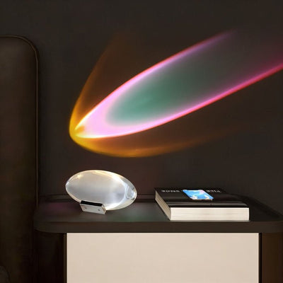 LED Crystal Table Lamp Small Aura Night Light For Bedroom Decor