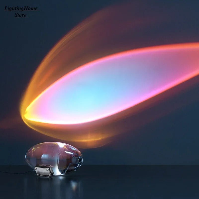 LED Crystal Table Lamp Small Aura Night Light For Bedroom Decor
