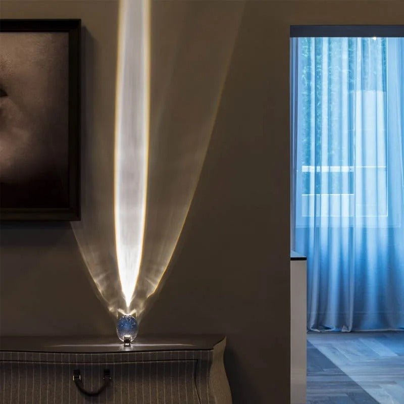 LED Crystal Table Lamp Small Aura Night Light For Bedroom Decor