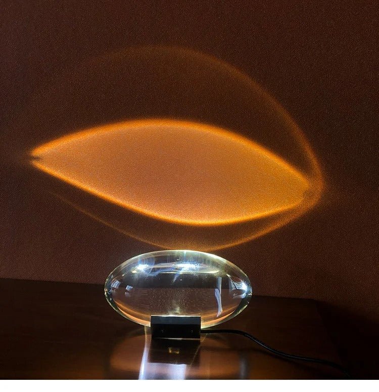 LED Crystal Table Lamp Small Aura Night Light For Bedroom Decor