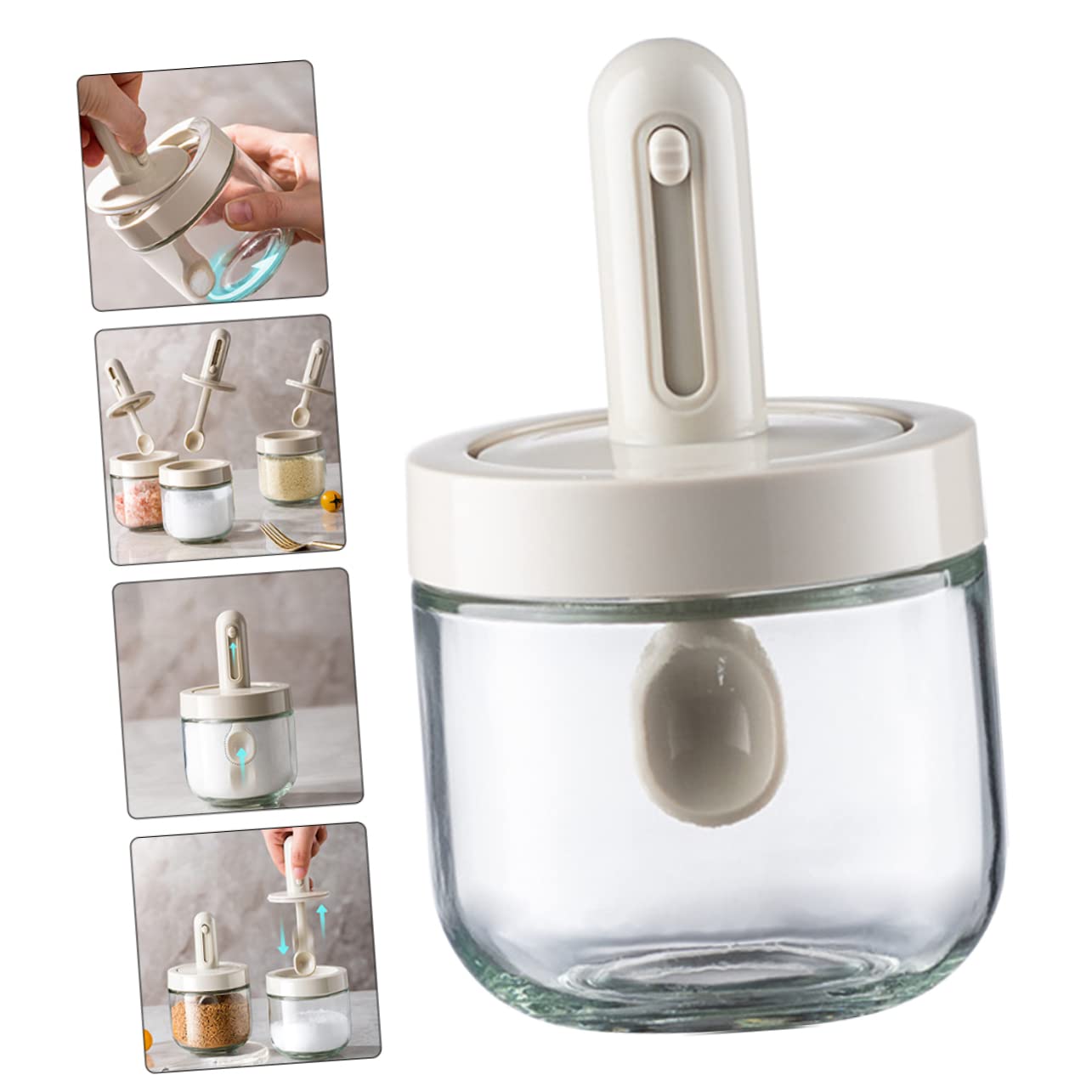 Telescopic Seasoning Bottle Leak Proof Storage For Salt Pepper Sugar