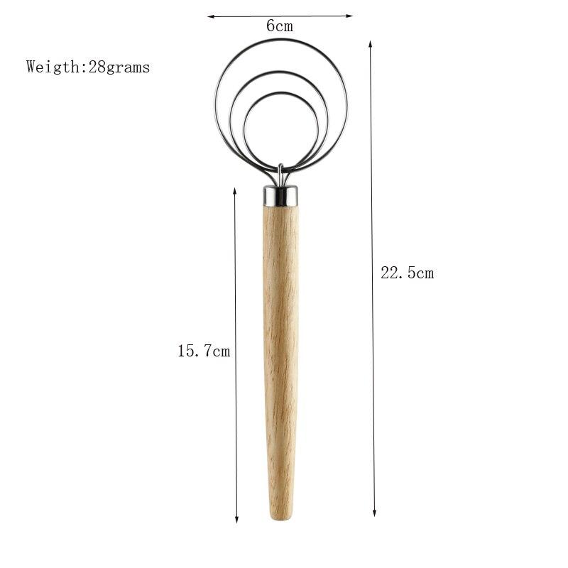Danish Dough Whisk For Easy Bread Mixing And Baking