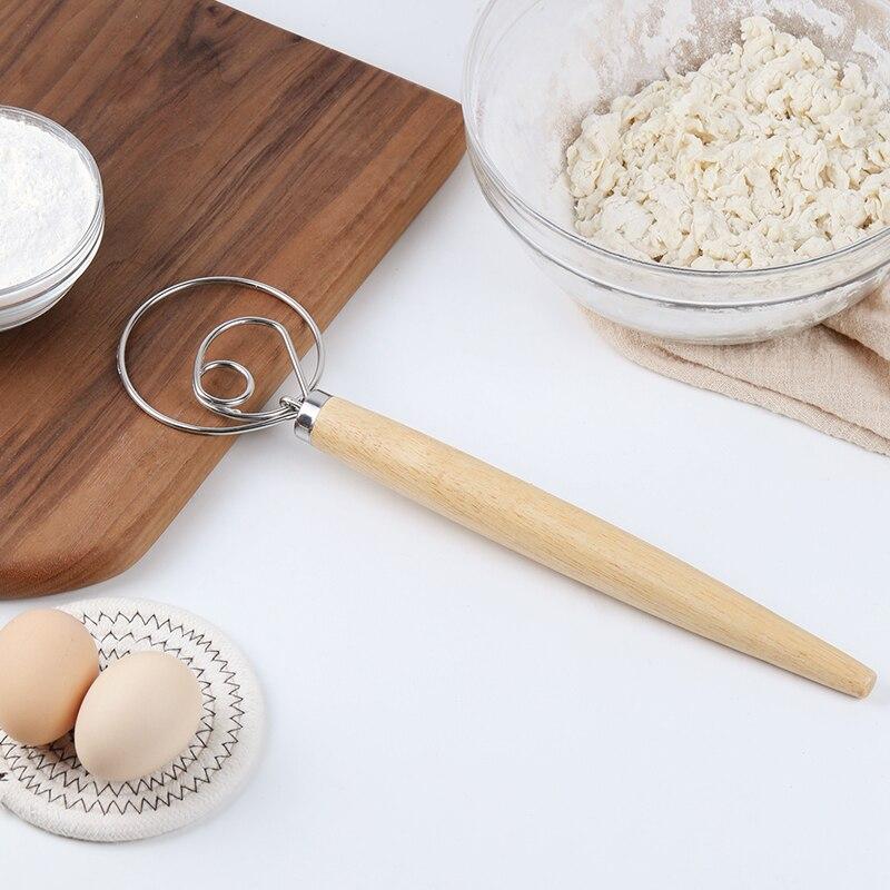 Danish Dough Whisk For Easy Bread Mixing And Baking