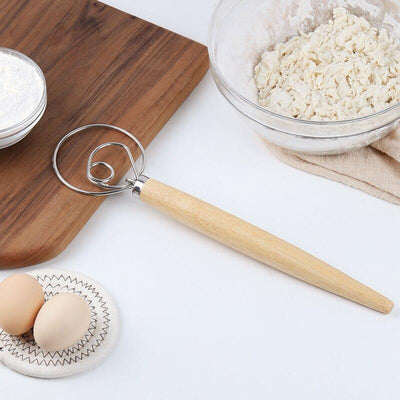 Danish Dough Whisk For Easy Bread Mixing And Baking