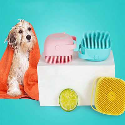 Dog Bath Brush For Easy Gentle Cleaning And Massaging