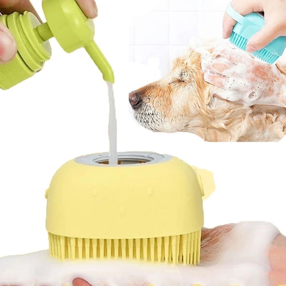 Dog Bath Brush For Easy Gentle Cleaning And Massaging