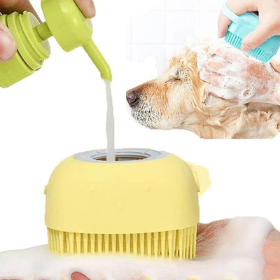 Dog Bath Brush For Easy Gentle Cleaning And Massaging