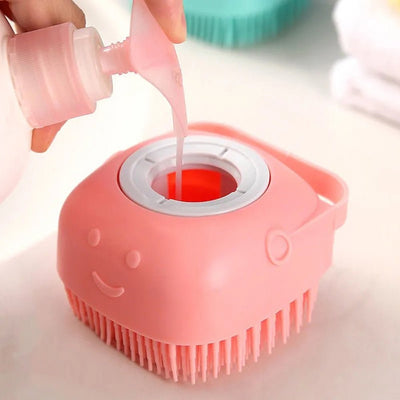 Dog Bath Brush For Easy Gentle Cleaning And Massaging