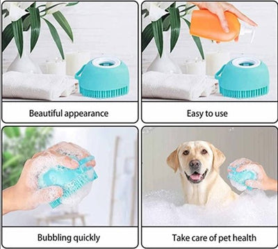 Dog Bath Brush For Easy Gentle Cleaning And Massaging