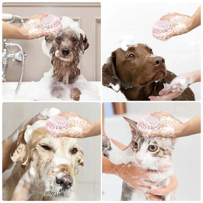 Dog Bath Brush For Easy Gentle Cleaning And Massaging