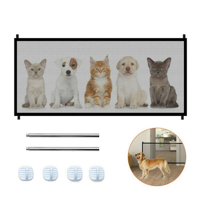 Large Dog Fence Gate Durable Secure Outdoor Pet Barrier