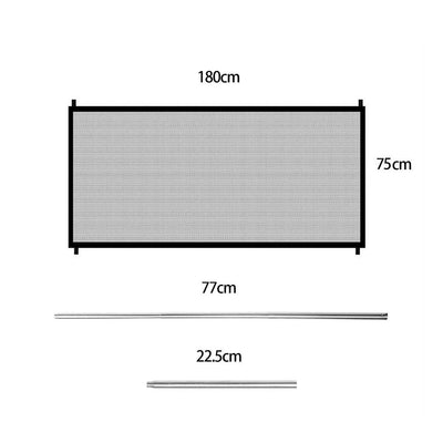 Large Dog Fence Gate Durable Secure Outdoor Pet Barrier