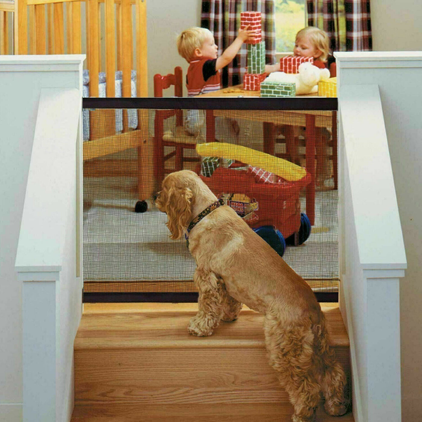 Large Dog Fence Gate Durable Secure Outdoor Pet Barrier