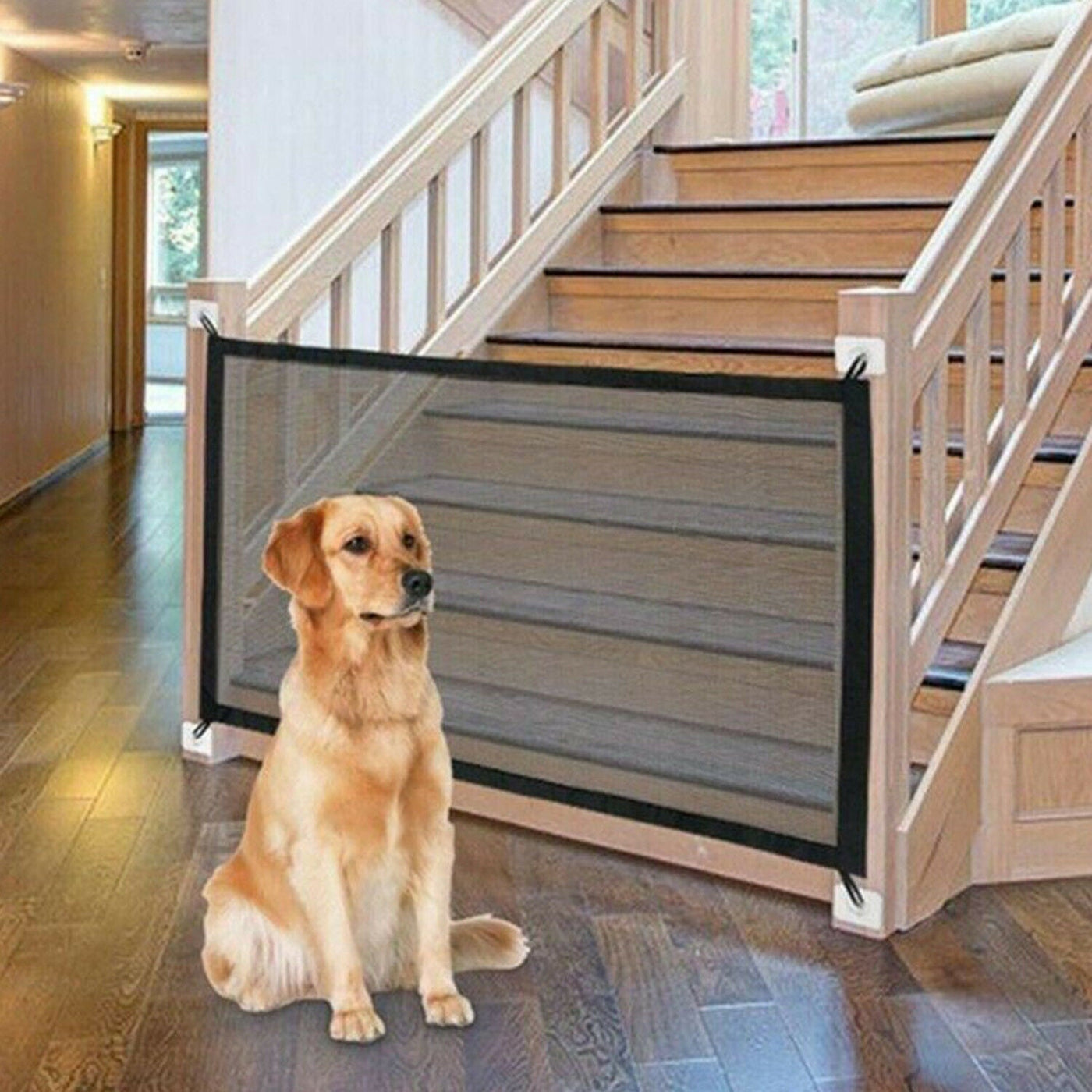 Large Dog Fence Gate Durable Secure Outdoor Pet Barrier
