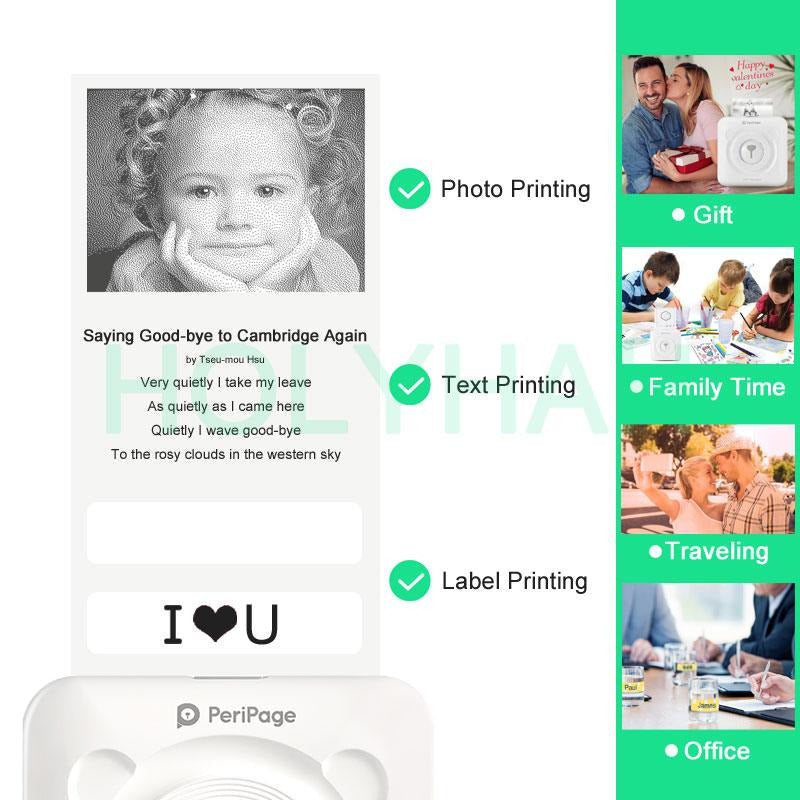 Portable Smartphone Photo Printer Instant Compatible With All Phones