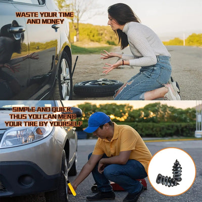 Tire Puncture Repair Tool Kit For Car Motorbike Scooter Truck