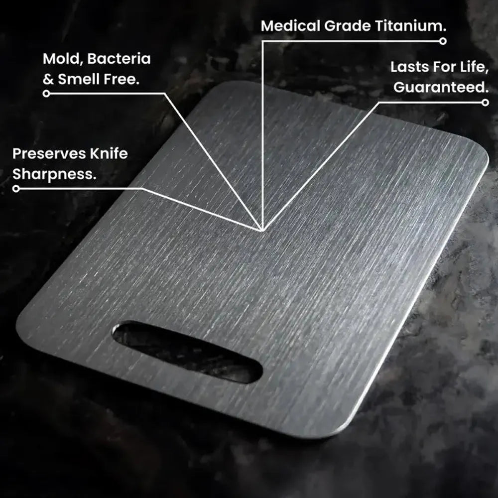 TitanChef 100 Percent Pure Titanium Cutting Board Durable Design