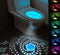 Toilet Night Light Motion Sensor 16 Color LED Star Projector