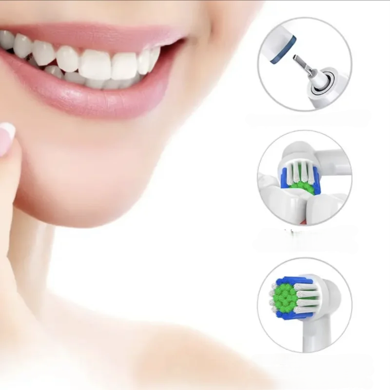 Electric Toothbrush Replacement Heads Universal Fit For Oral B Brushes