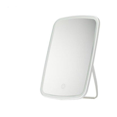 Portable Makeup Mirror With Touch LED Brightness Adjustable USB Rechargeable
