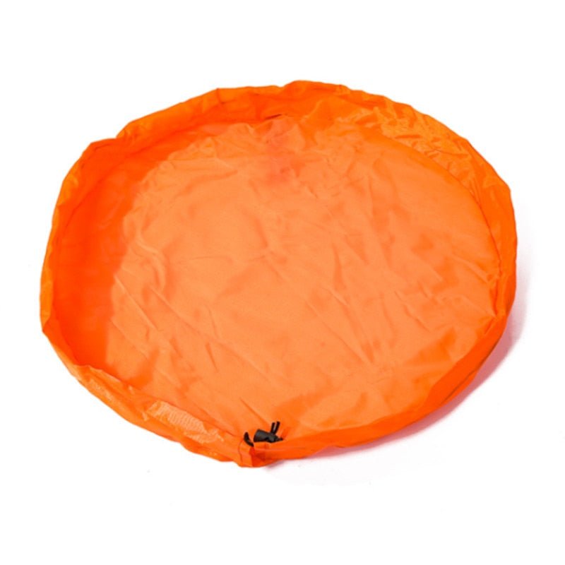Toy Storage Bag Portable Kids Canvas Cushion Play Mat Organizer
