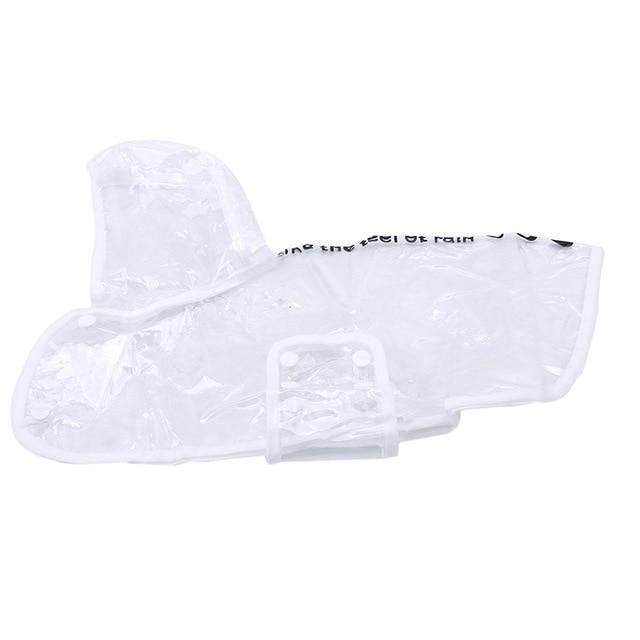 Transparent Dog Raincoat Waterproof Lightweight Protective Pet Jacket