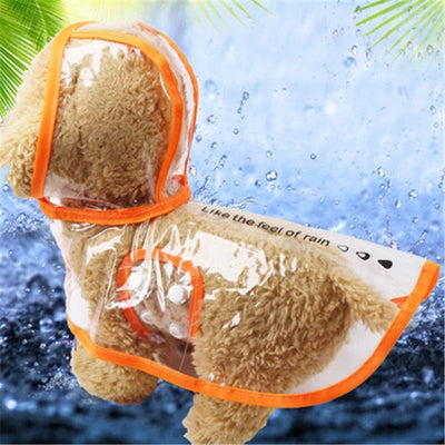 Transparent Dog Raincoat Waterproof Lightweight Protective Pet Jacket