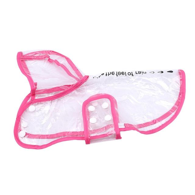 Transparent Dog Raincoat Waterproof Lightweight Protective Pet Jacket