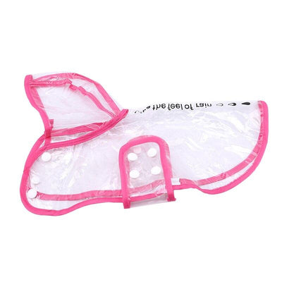 Transparent Dog Raincoat Waterproof Lightweight Protective Pet Jacket