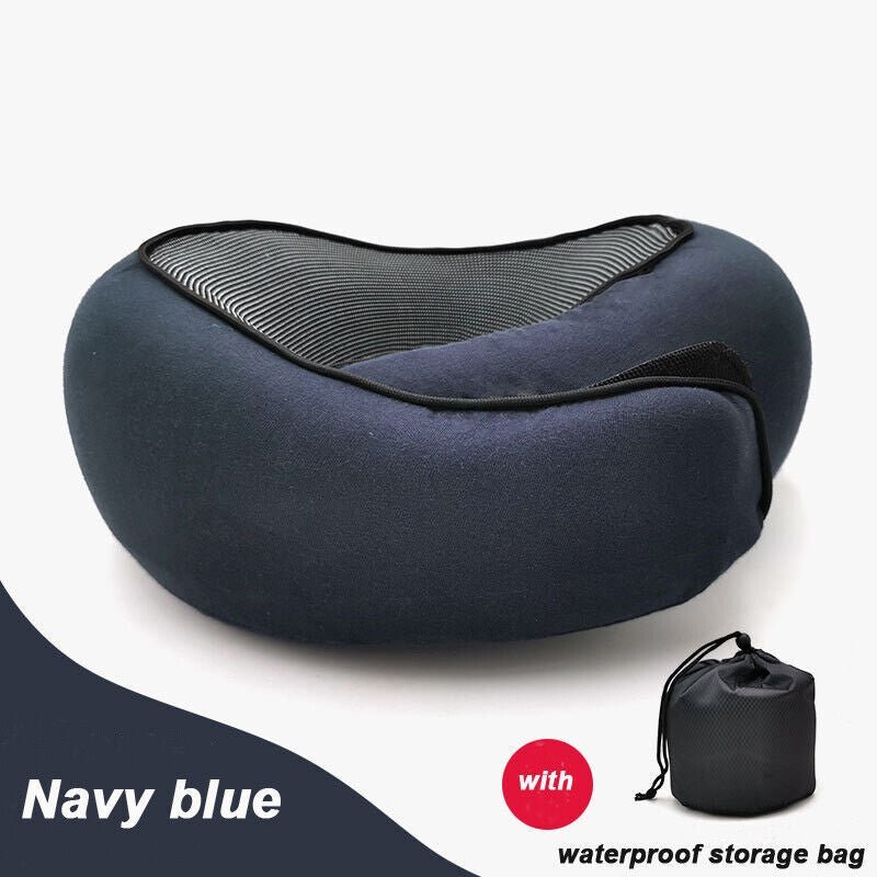 Travel Neck Pillow With RFID Passport Holder For Comfortable Travel